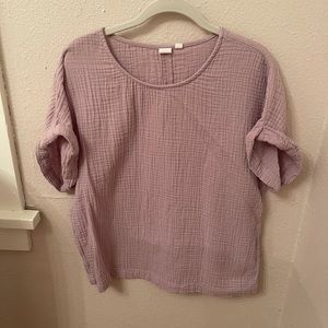 GAP lavender muslin shirt, M tall